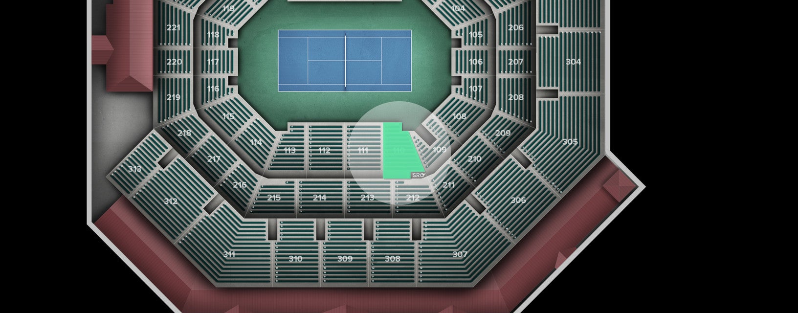 Seat view from Lower