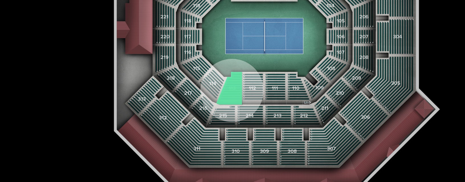 Seat view from Lower