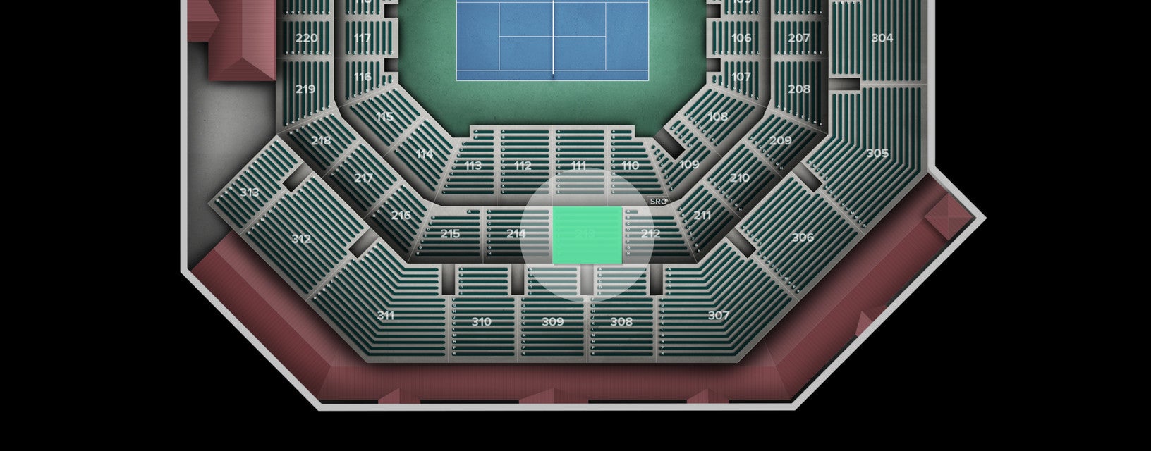 Seat view from Middle