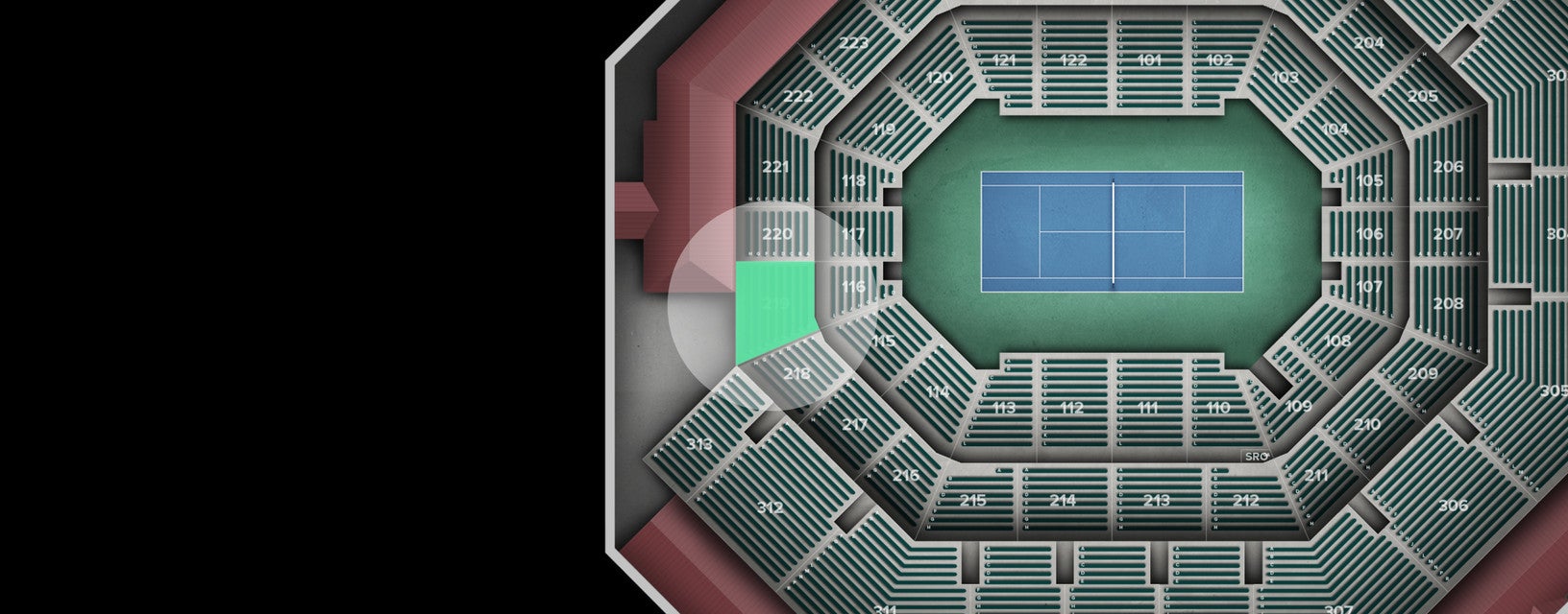 Seat view from Middle