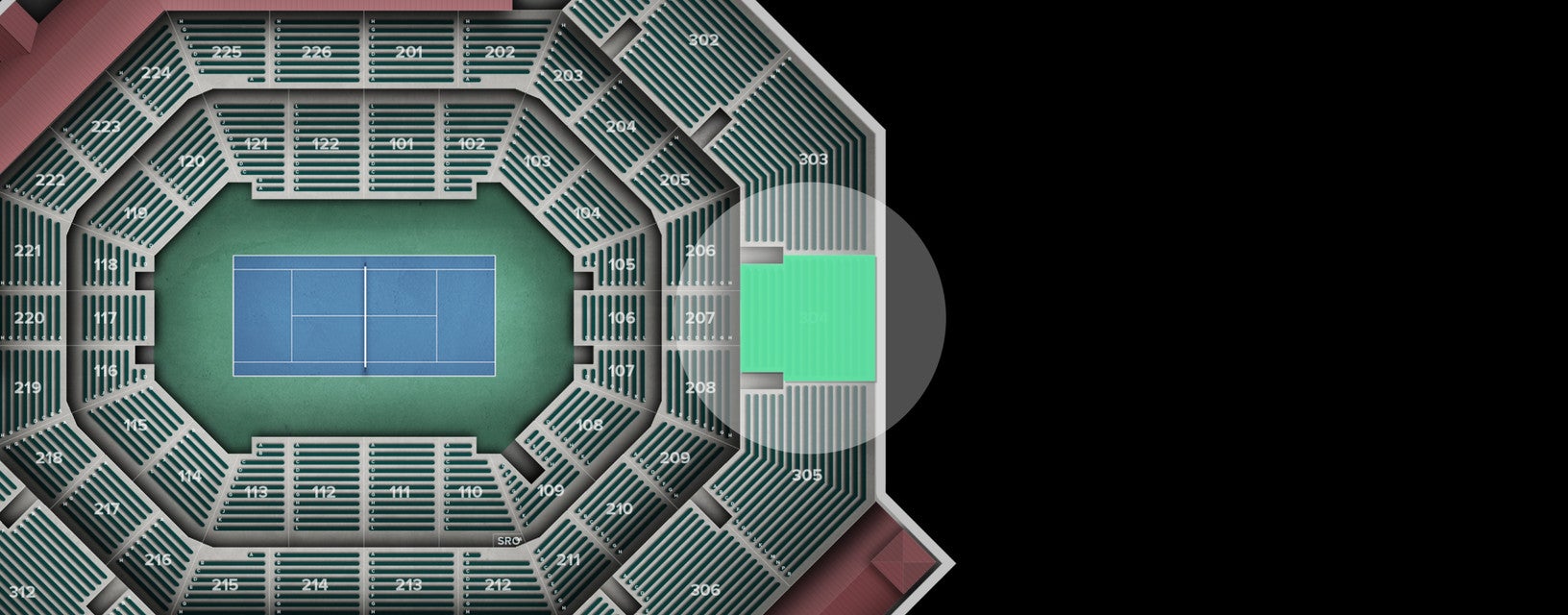 Seat view from Upper