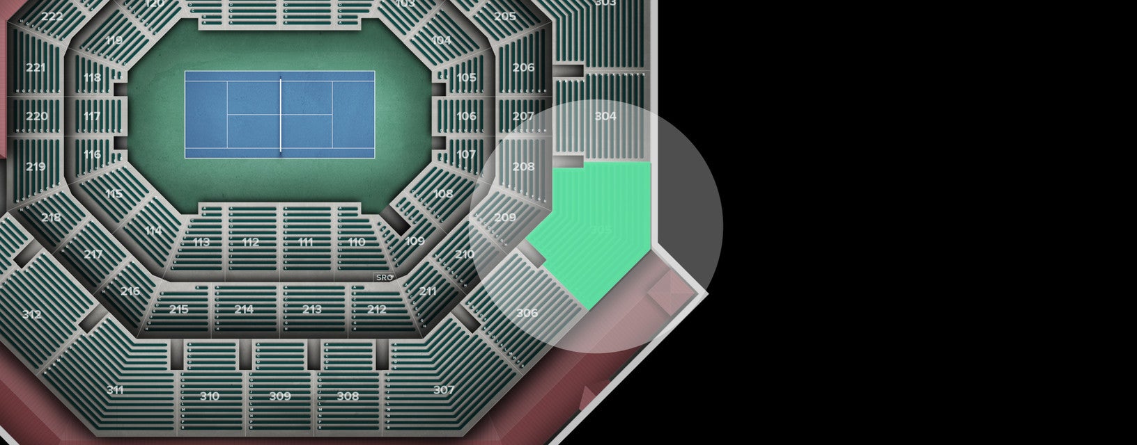 Seat view from Upper