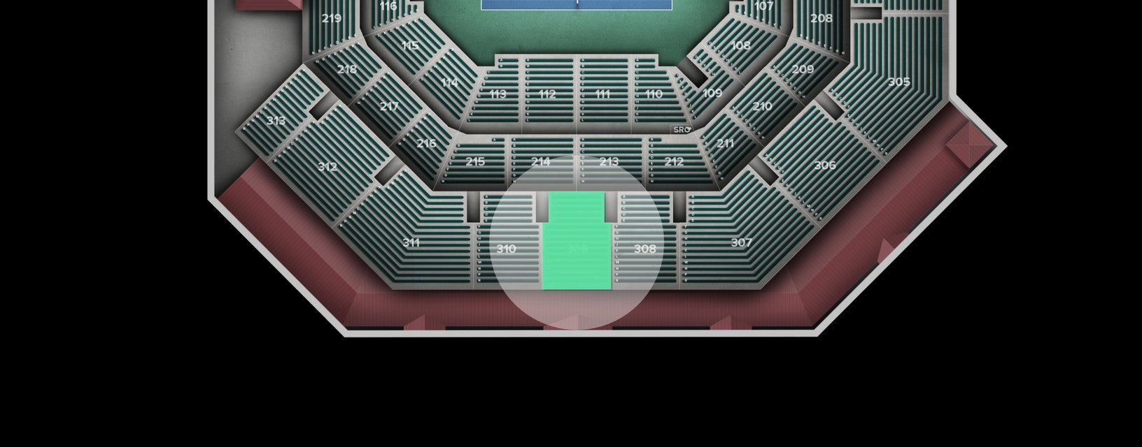 Seat view from Upper