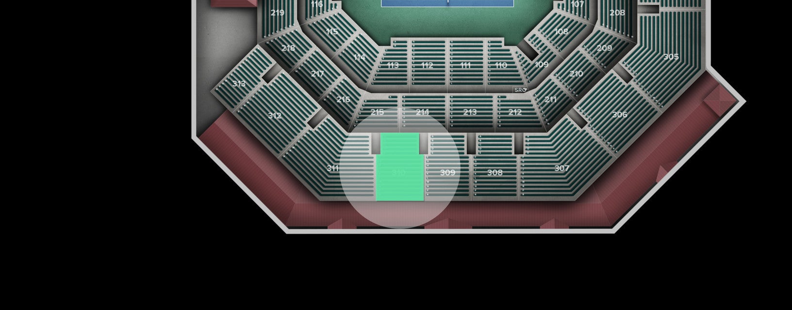 Seat view from Upper