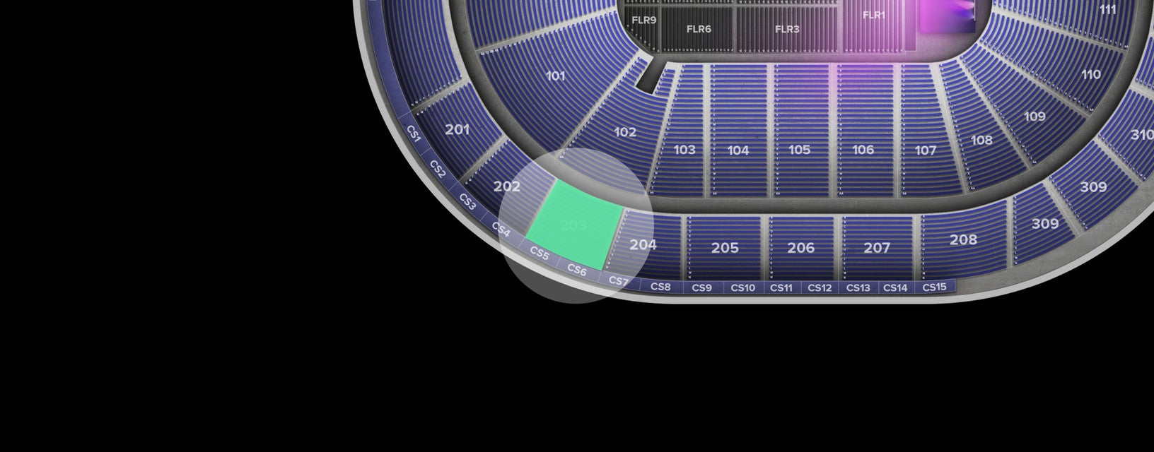 Seat view from Upper
