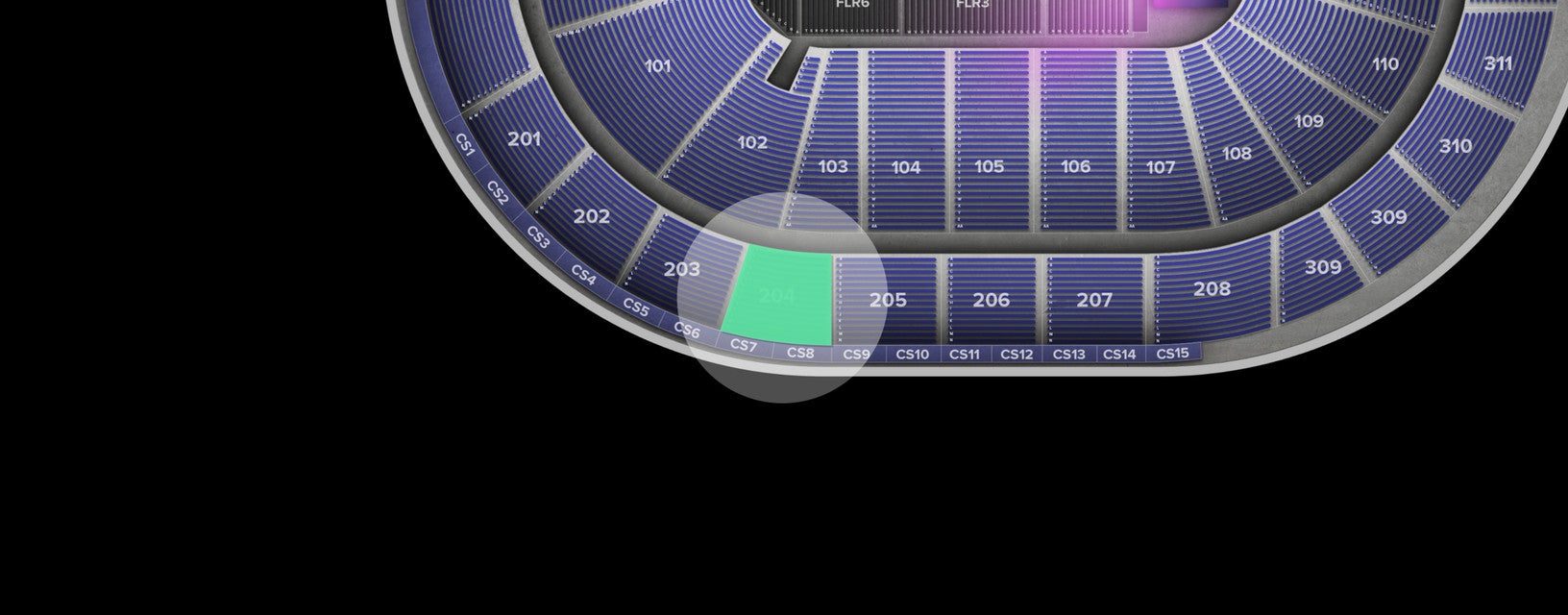 Seat view from Upper
