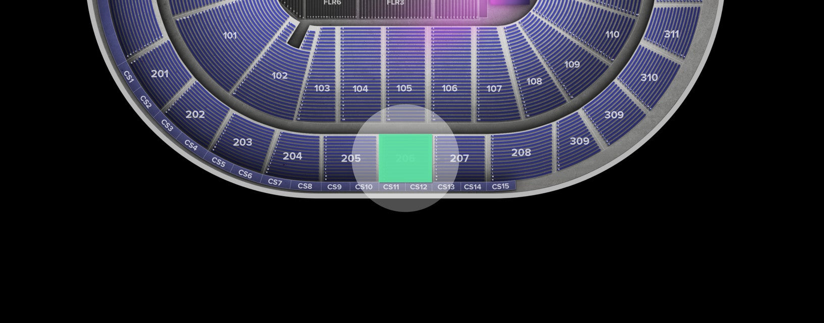 Seat view from Upper