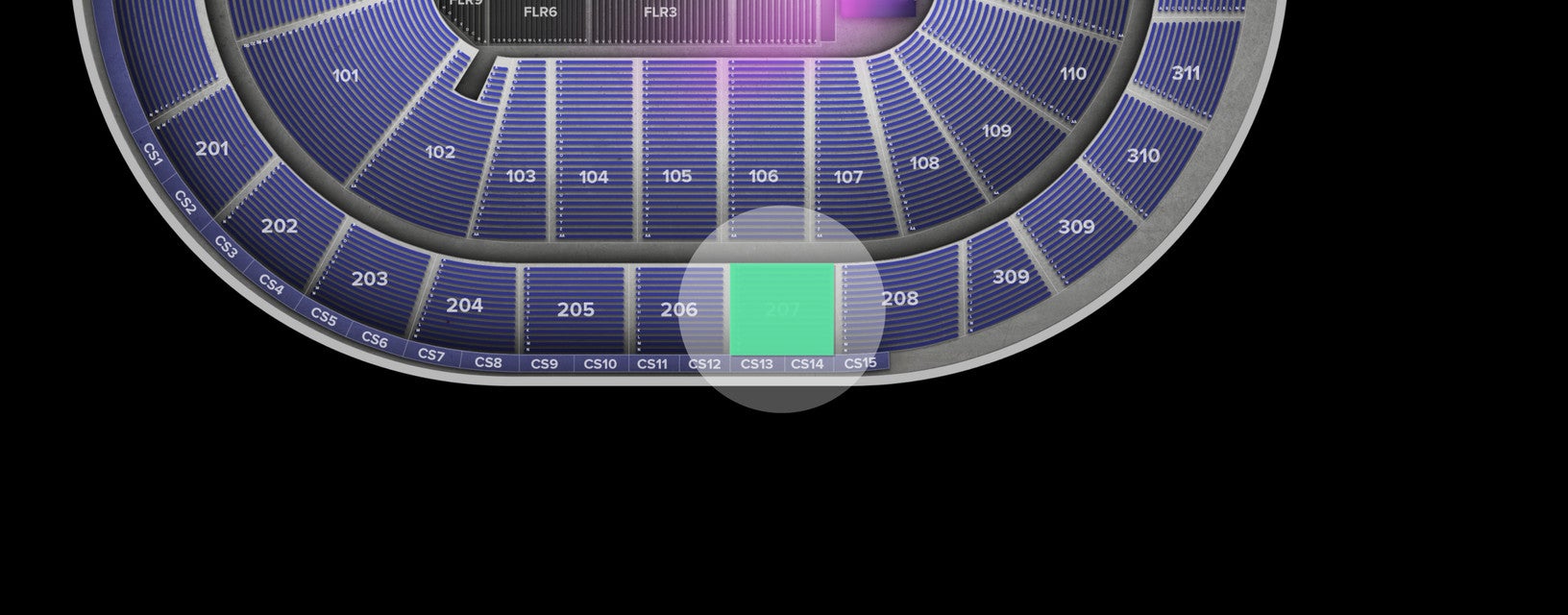 Seat view from Upper
