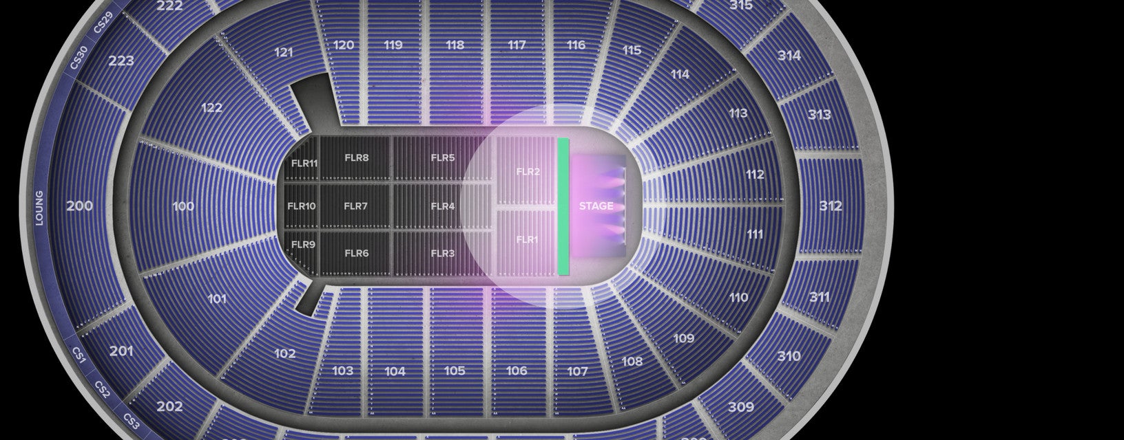 Seat view from Pit
