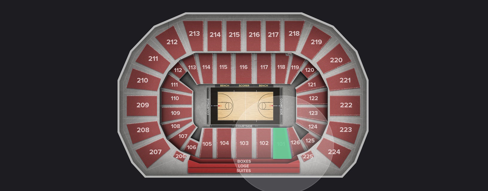 Seat view from Lower