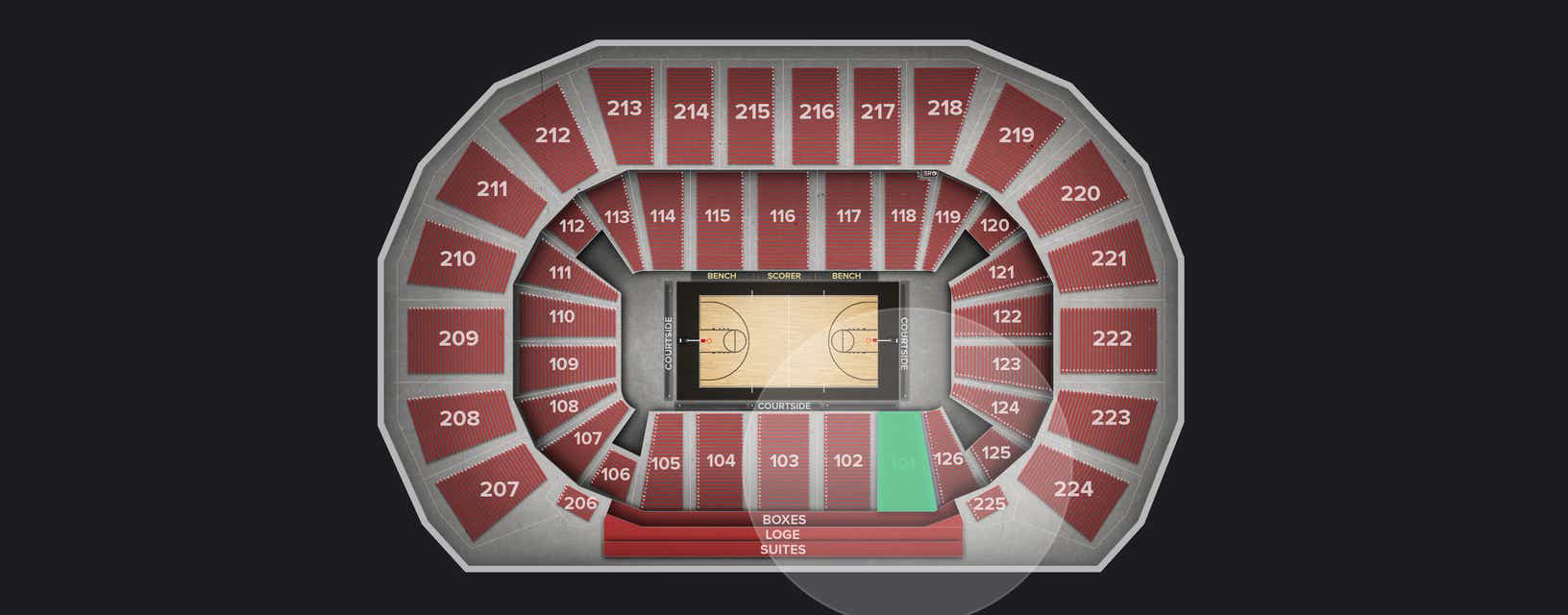 Seat view from Lower
