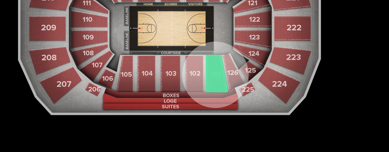 Seat view from Lower