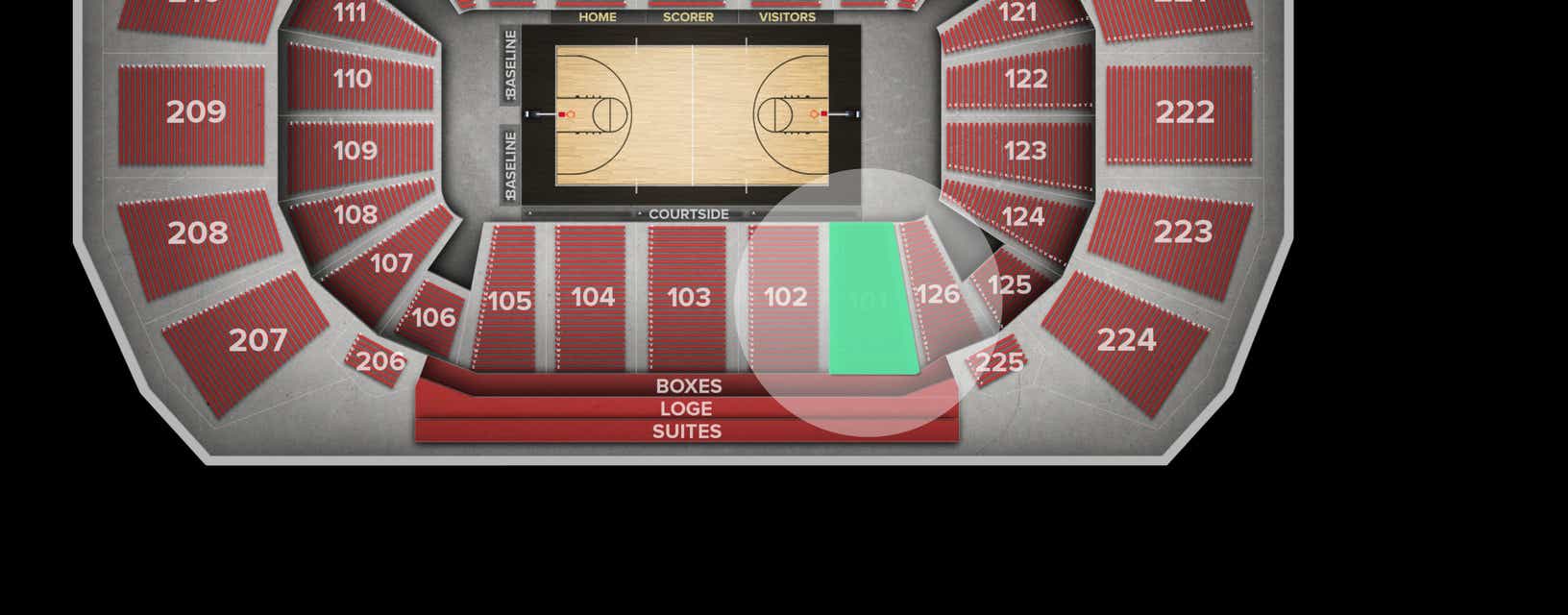 Seat view from Lower