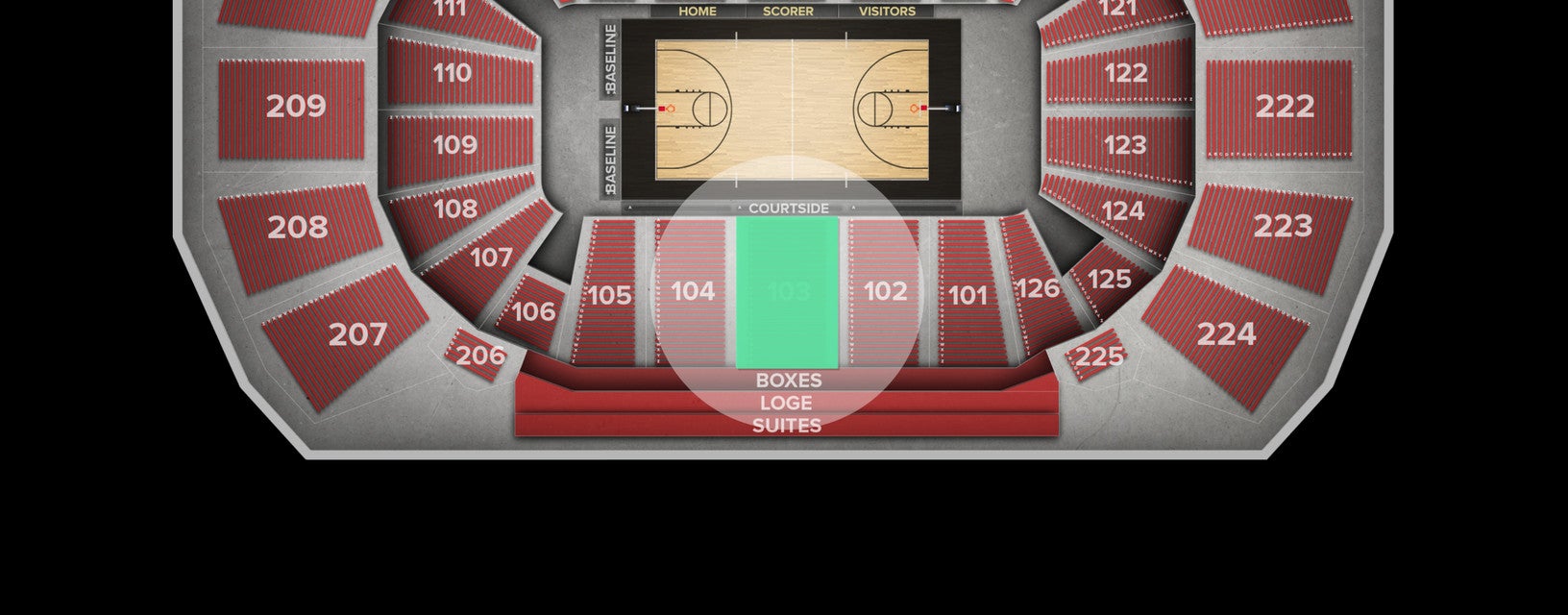 Seat view from Lower