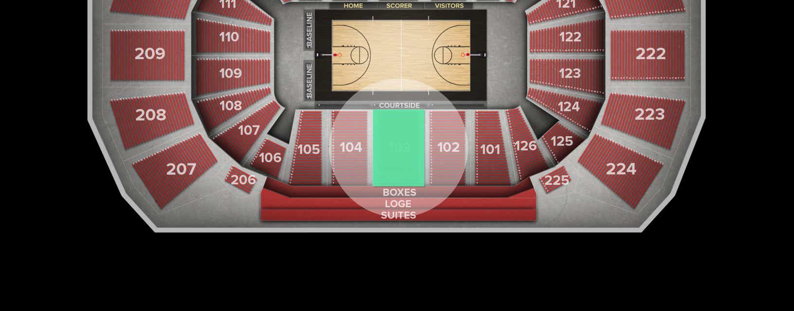 Seat view from Lower