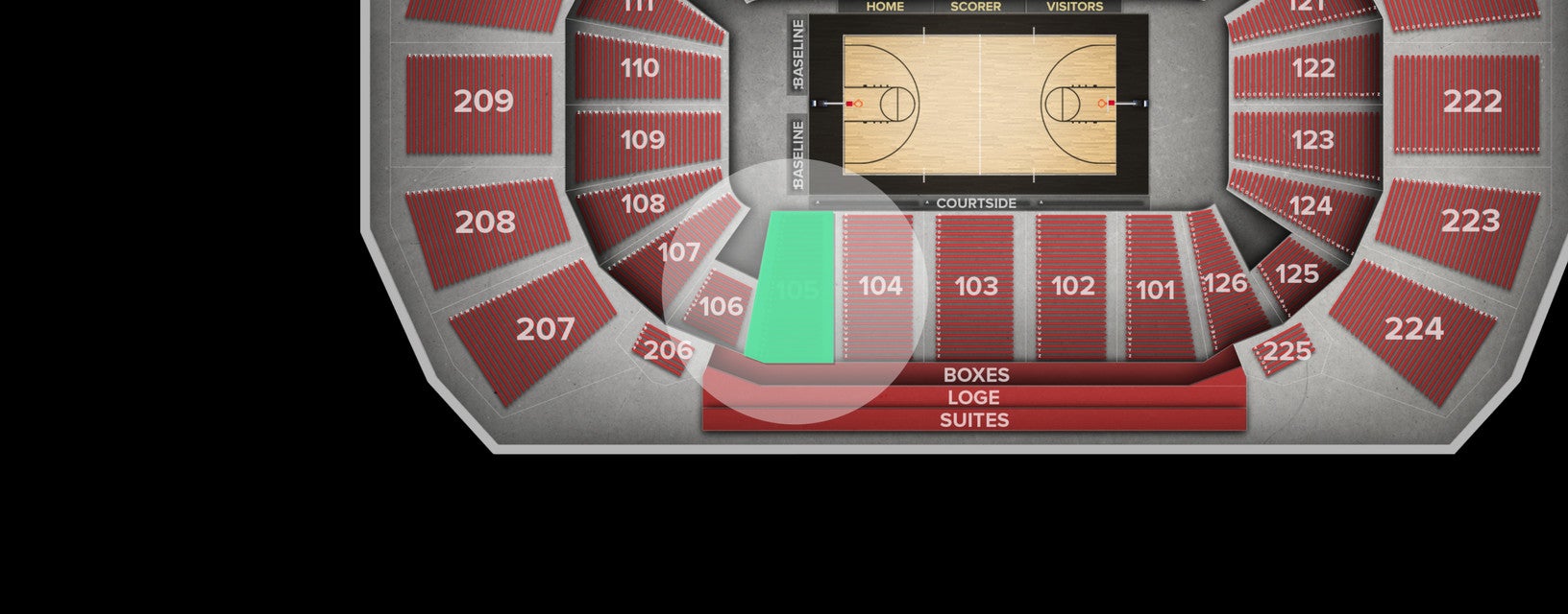 Seat view from Lower