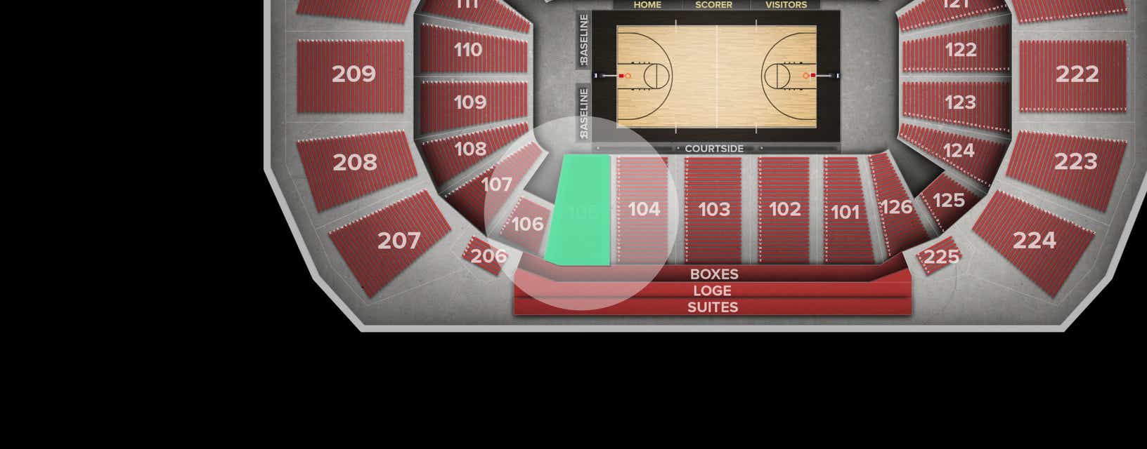 Seat view from Lower