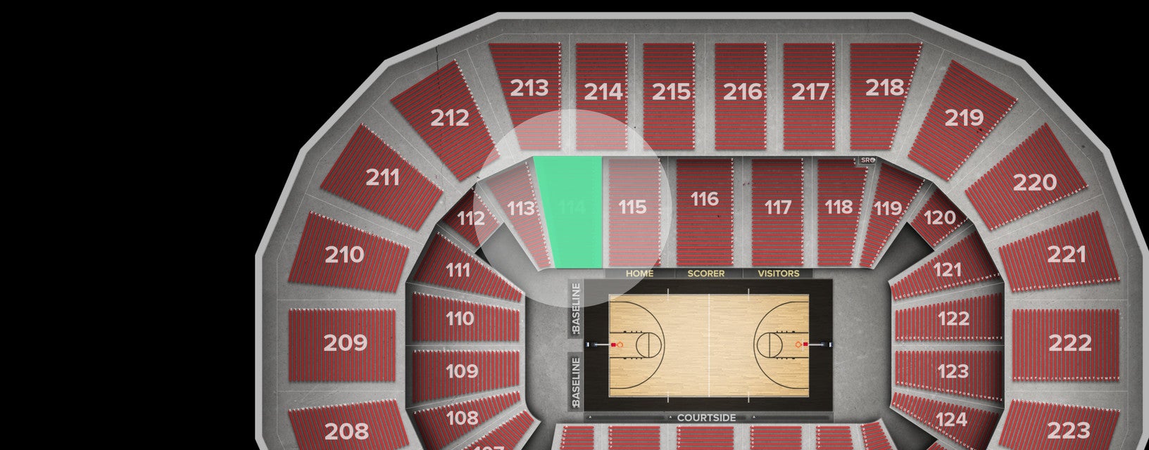 Seat view from Lower
