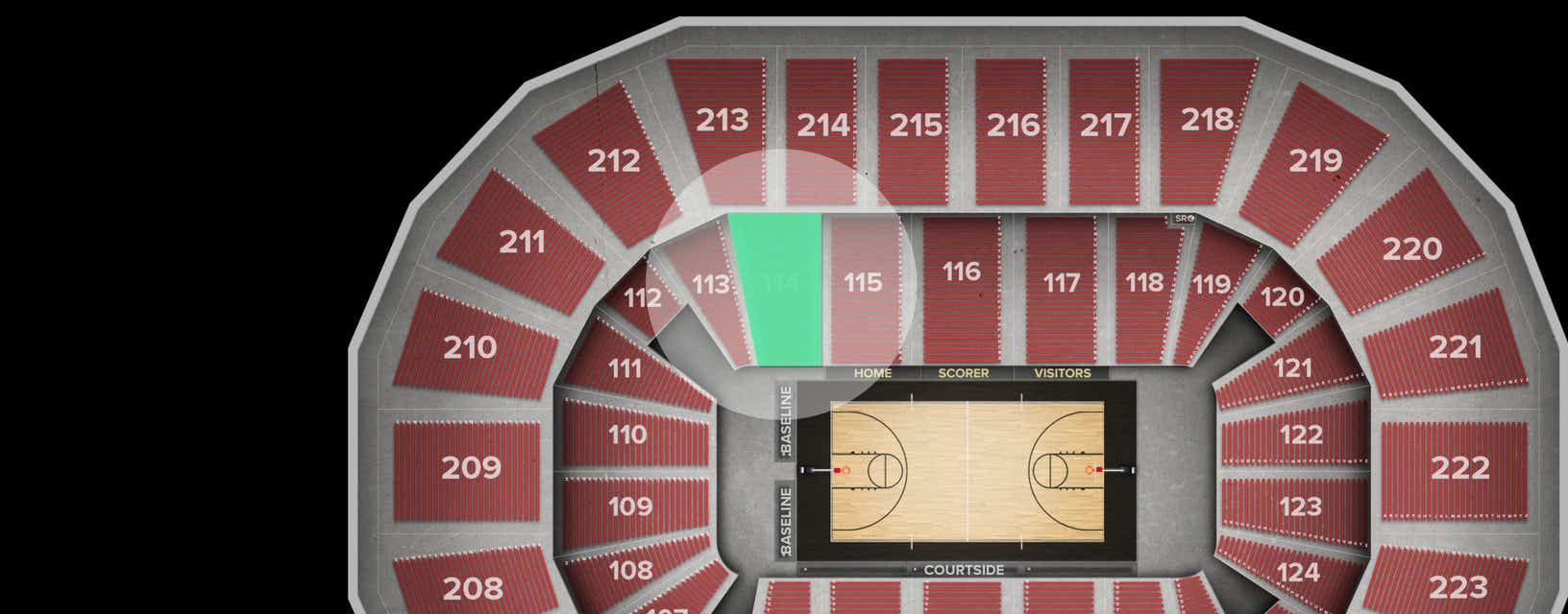 Seat view from Lower