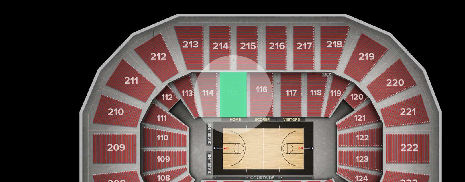 Seat view from Lower