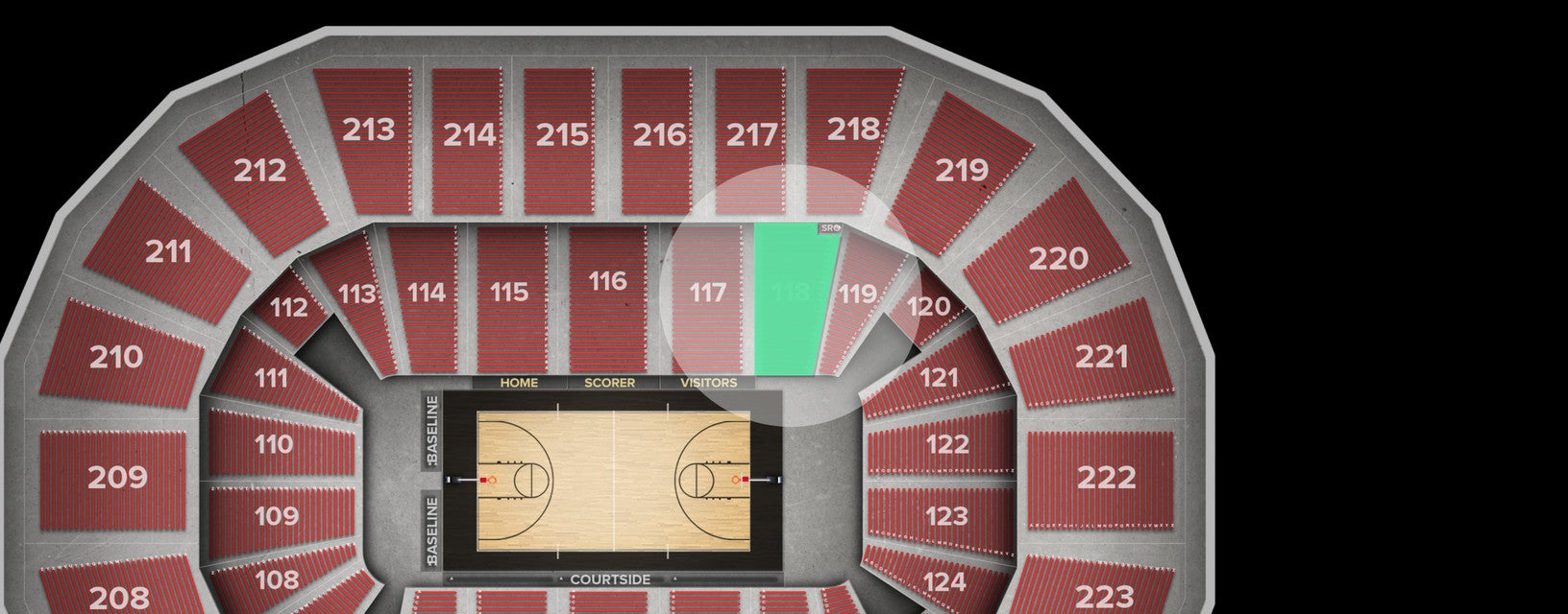 Seat view from Lower