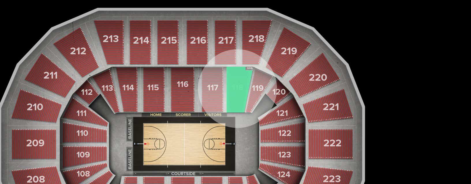 Seat view from Lower