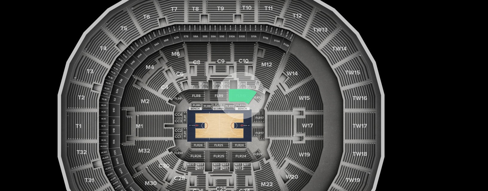 Seat view from Floor