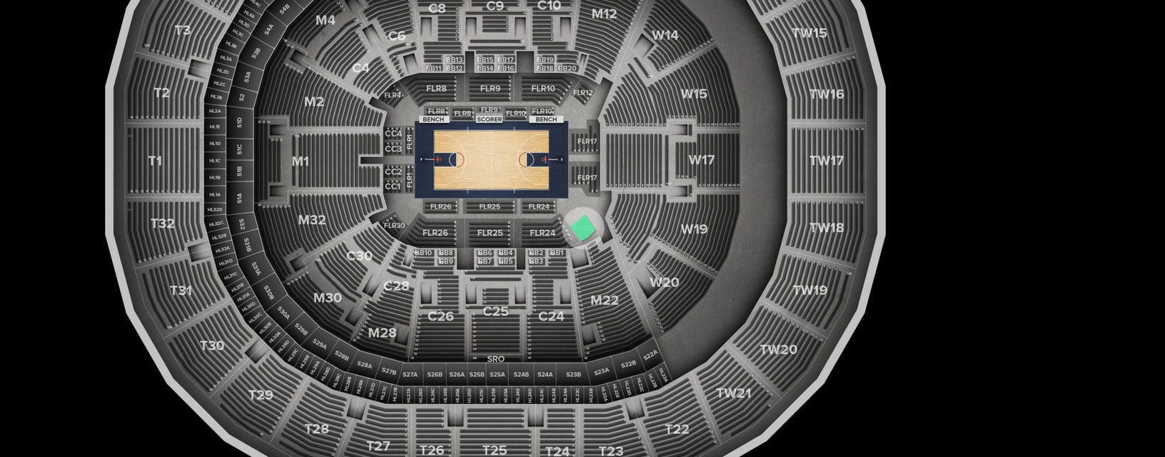 Seat view from Floor
