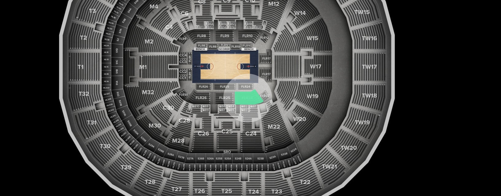Seat view from Floor