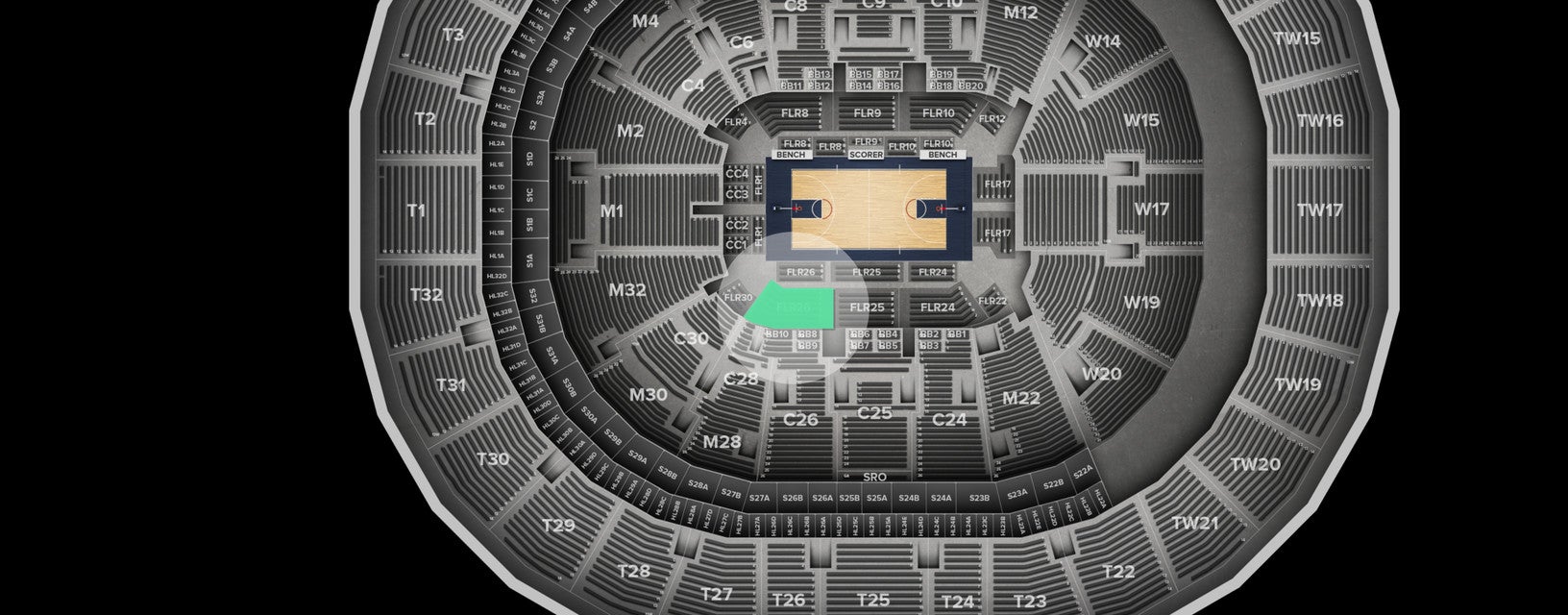 Seat view from Floor