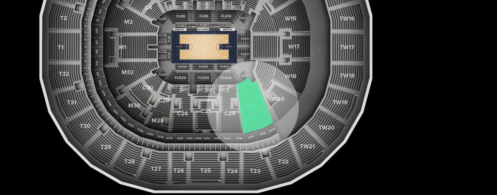 Seat view from Main