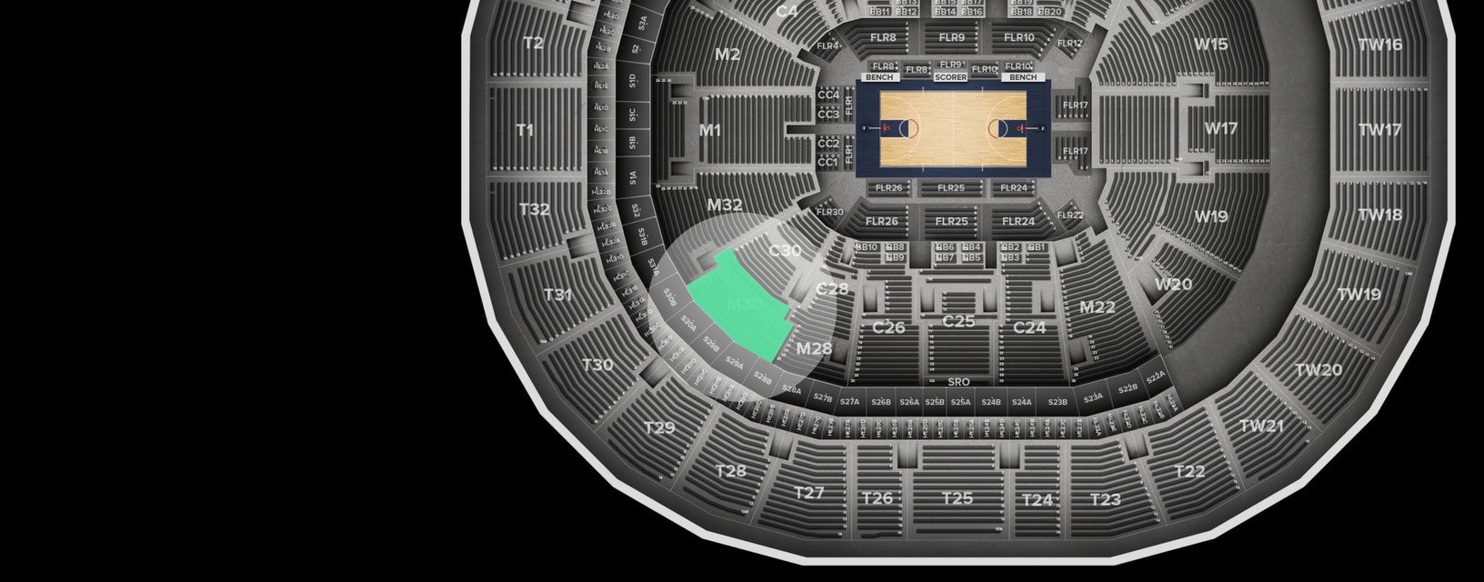 Seat view from Main