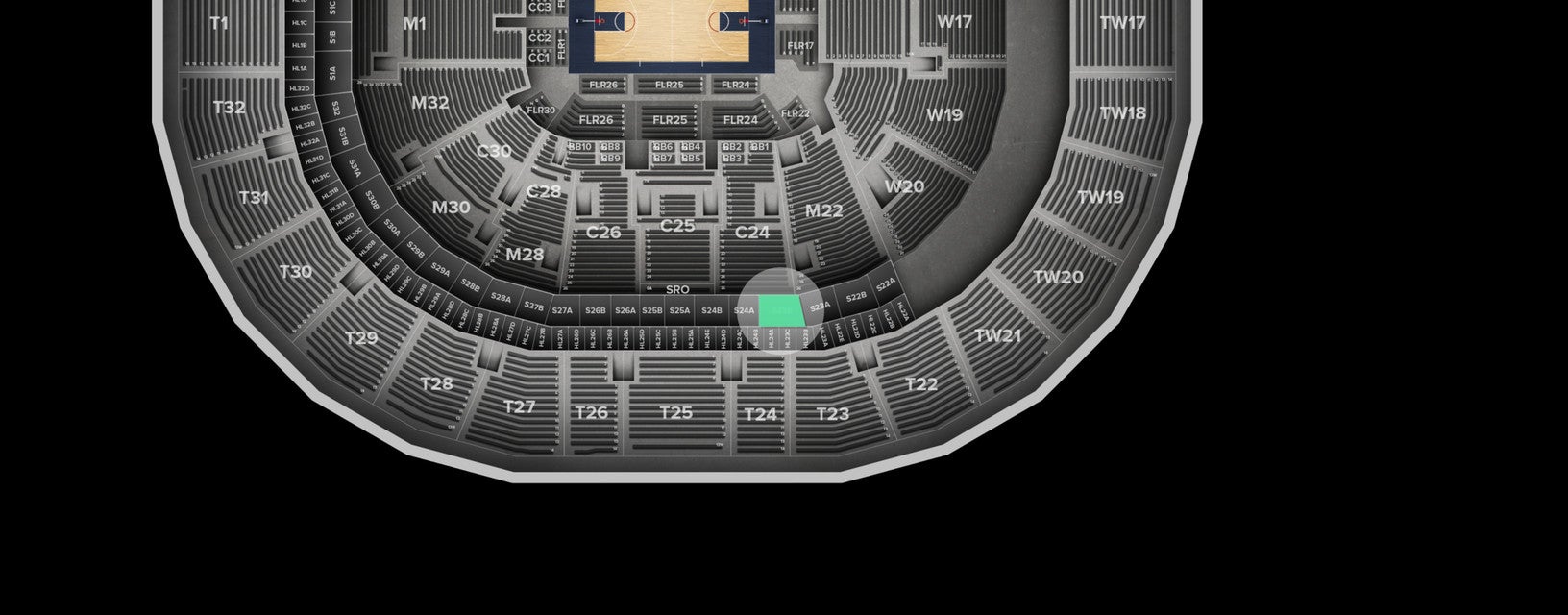 Seat view from Suite