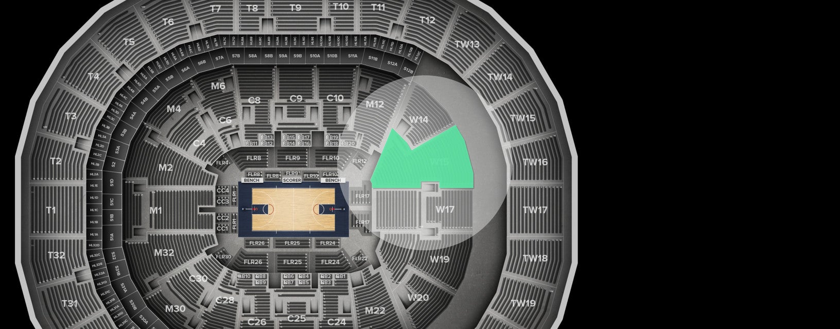 Seat view from Wall