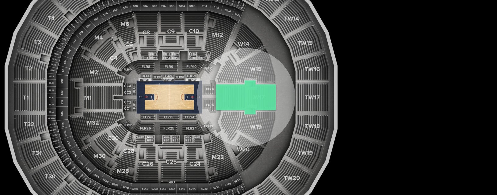 Seat view from Wall