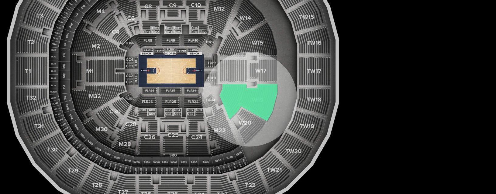 Seat view from Wall