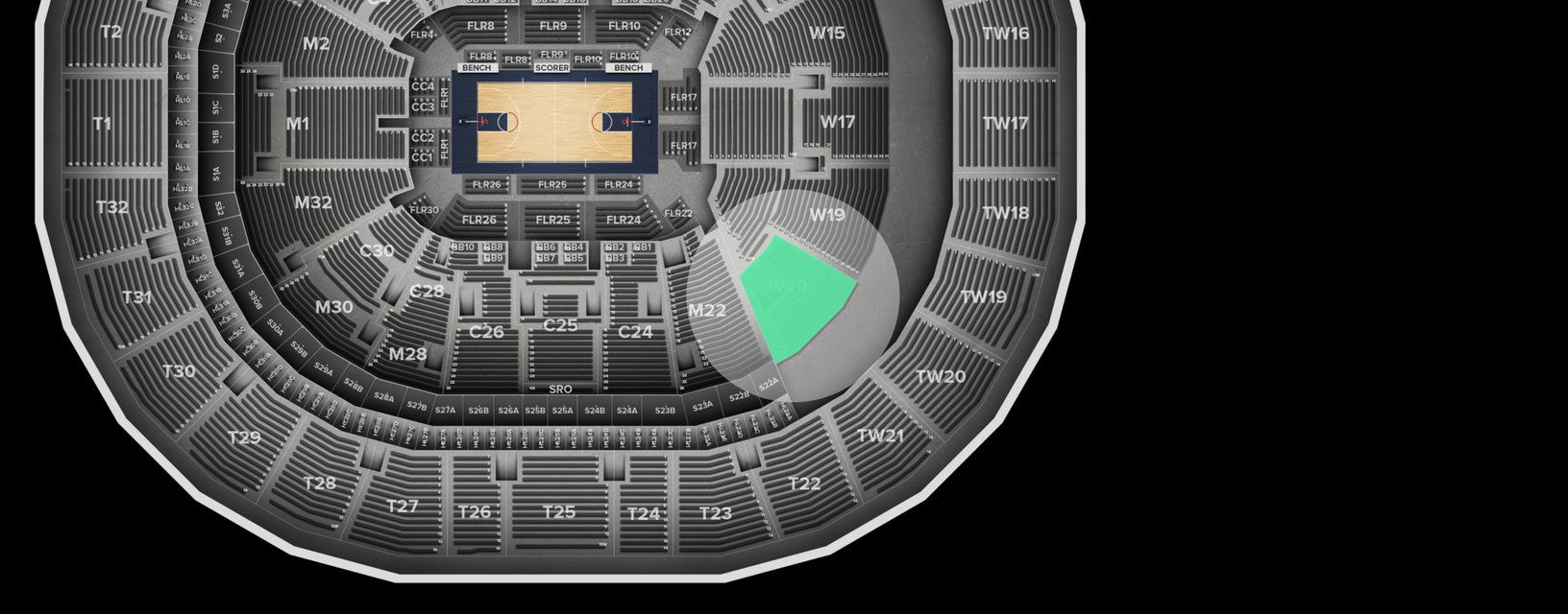 Seat view from Wall
