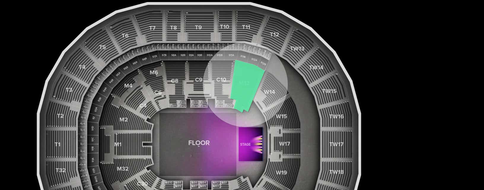 Seat view from Main