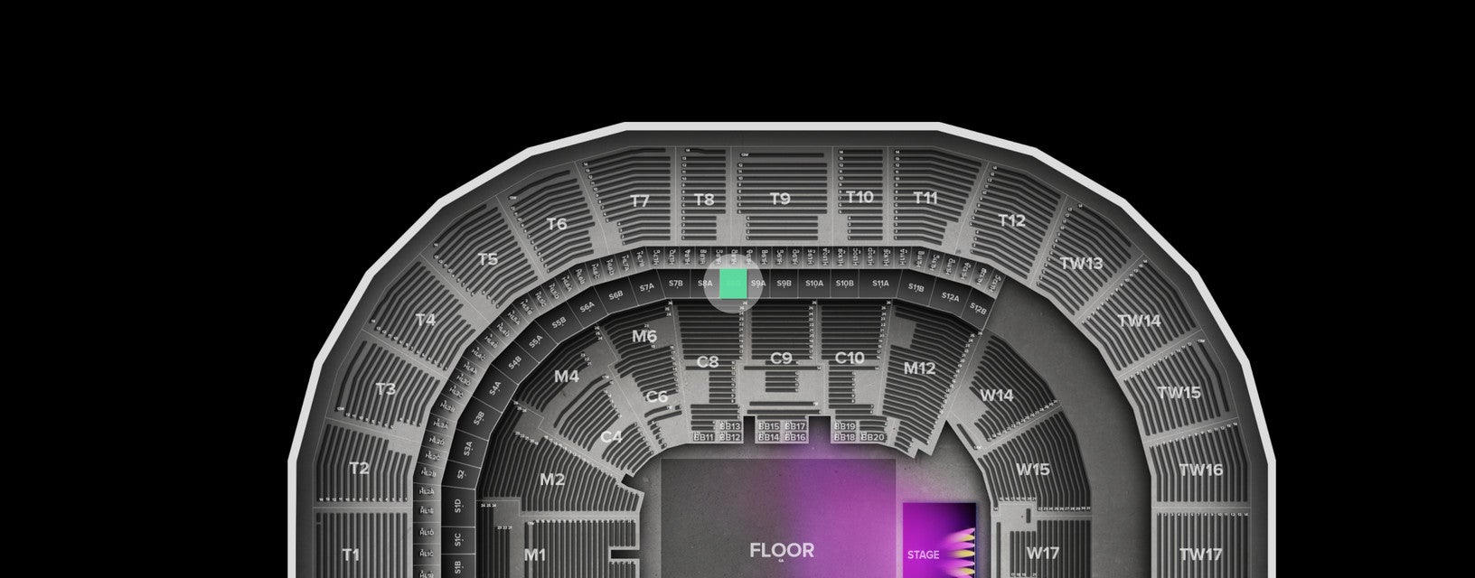 Seat view from Suite