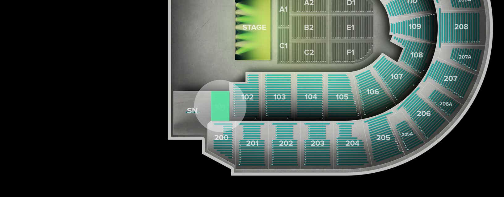 Seat view from Lower