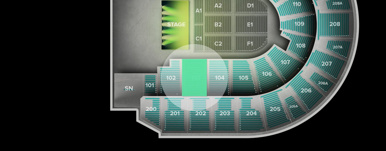 Seat view from Lower