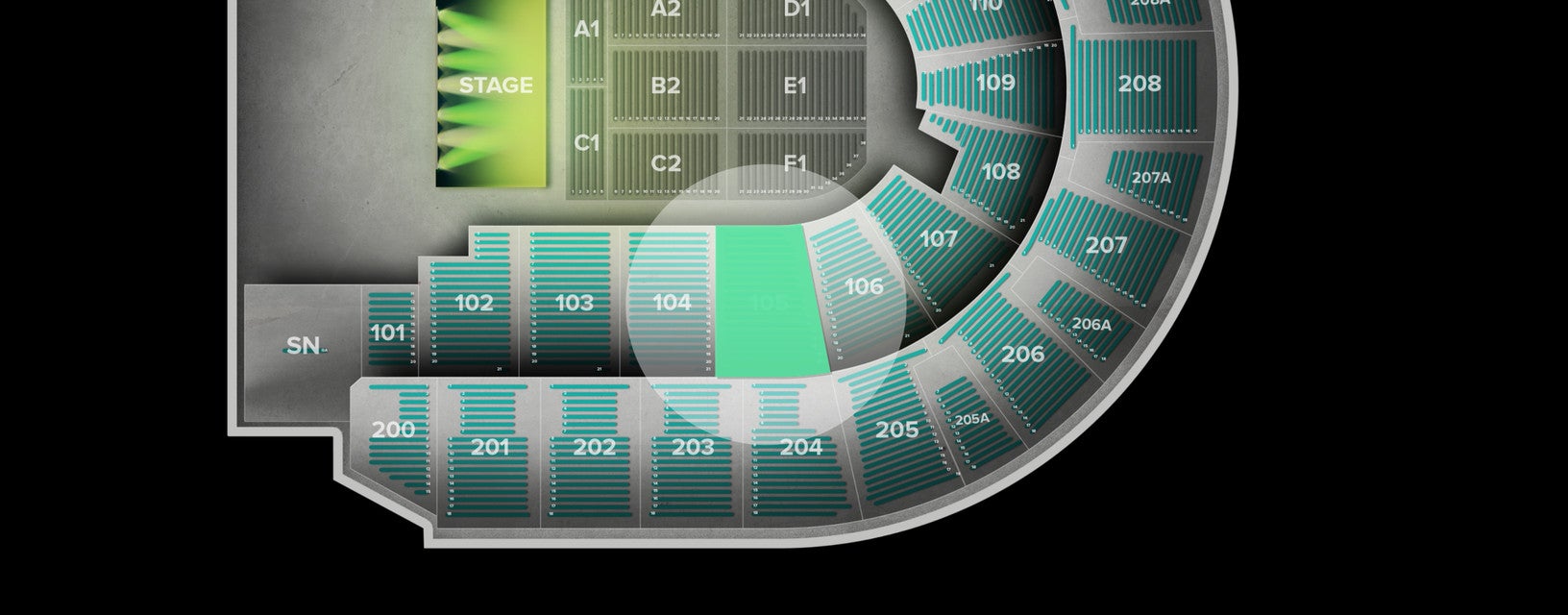 Seat view from Lower