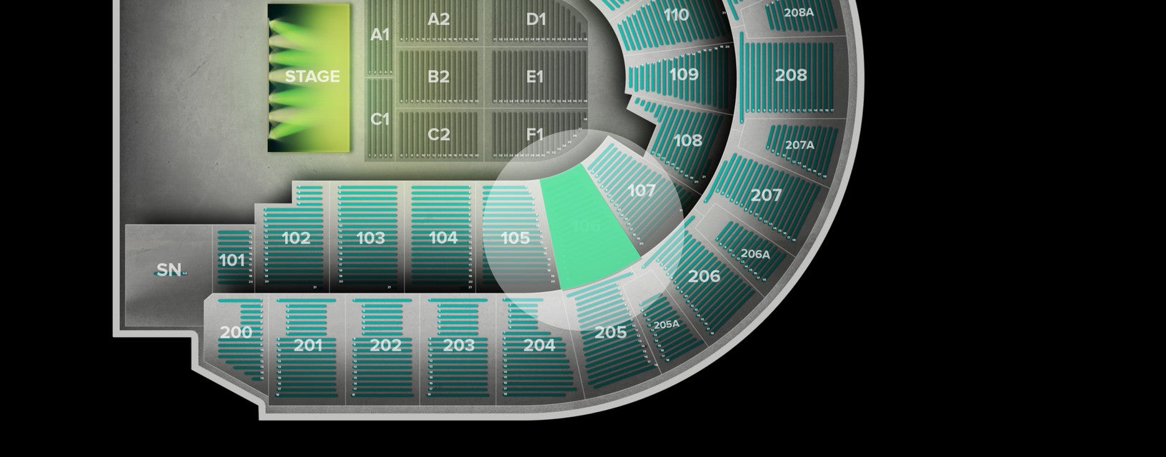 Seat view from Lower