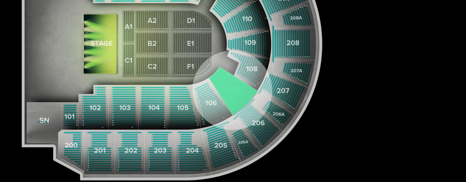 Seat view from Lower