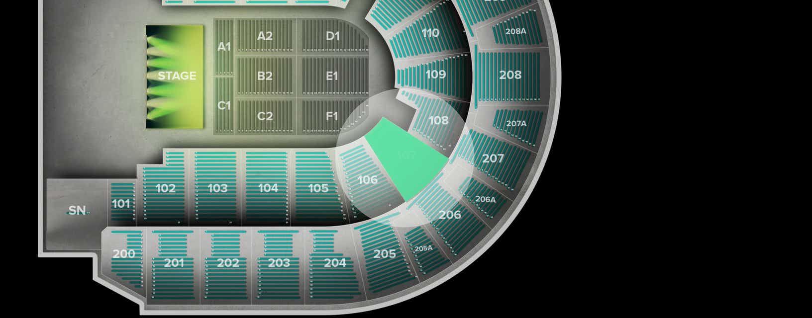 Seat view from Lower