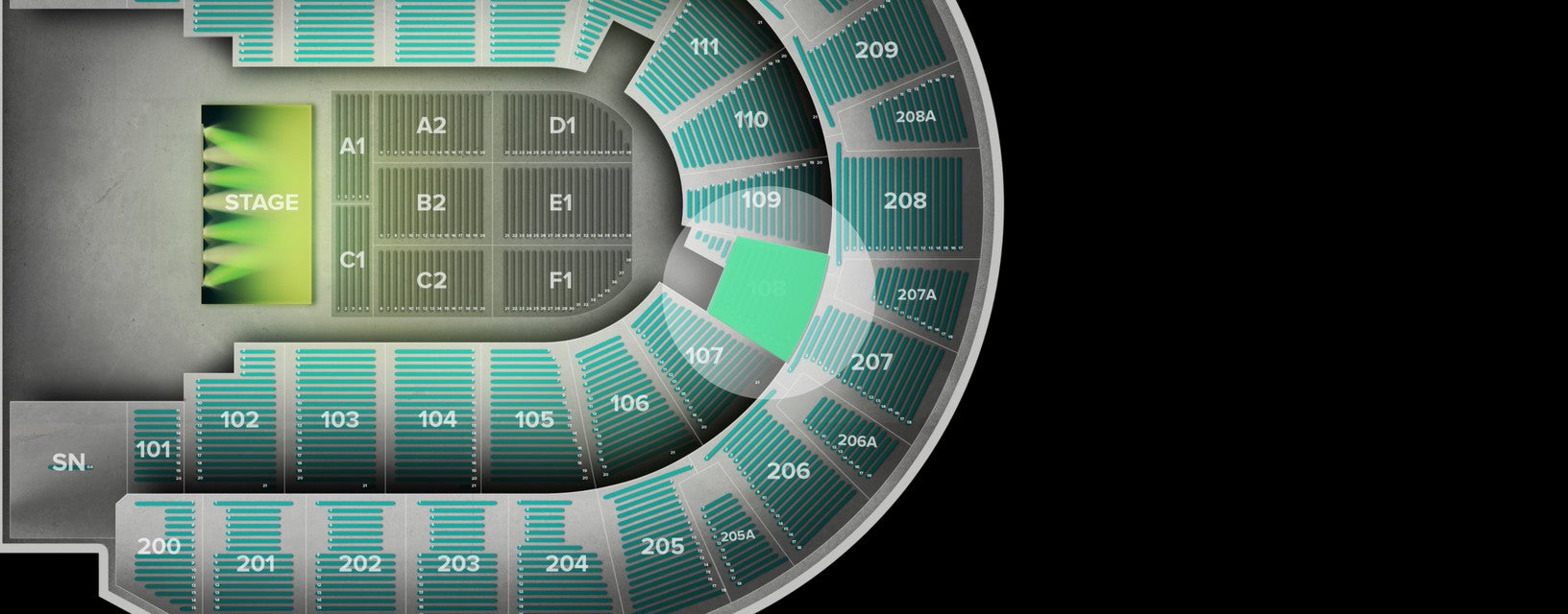 Seat view from Lower