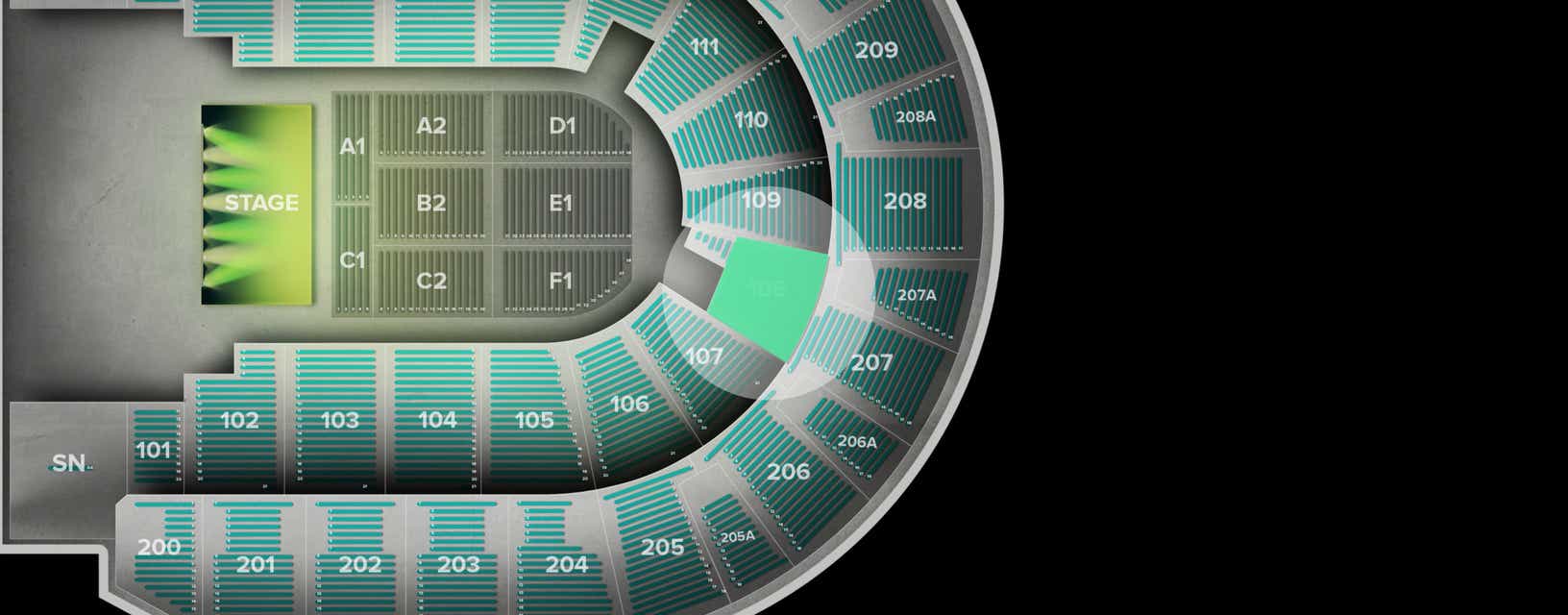 Seat view from Lower