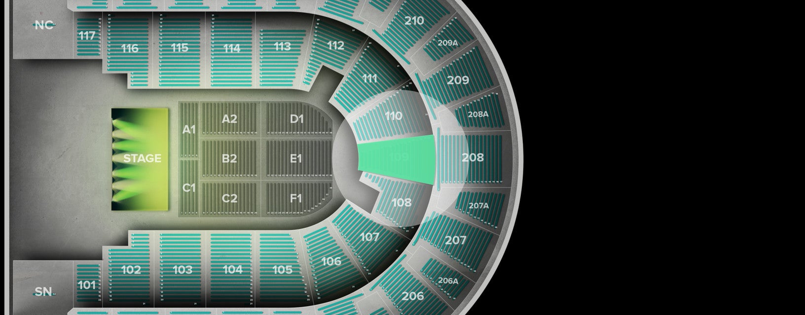 Seat view from Lower