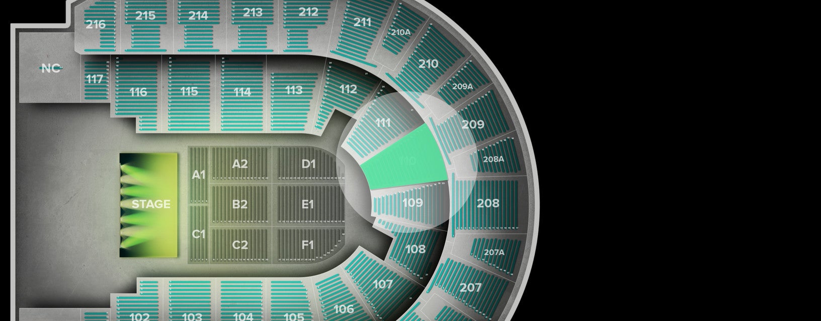 Seat view from Lower