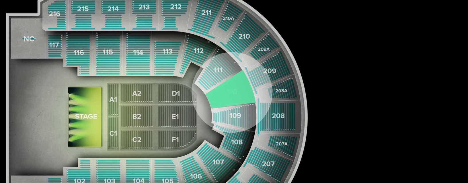 Seat view from Lower